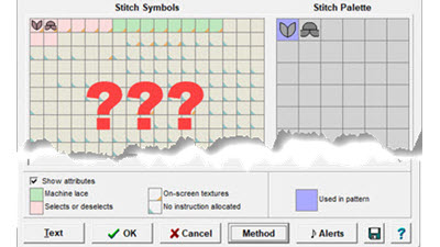 DesignaKnit: Missing Stitch Symbols