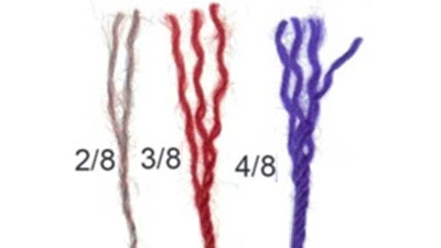2/8, 3/8, 2/24 | Yarn weights for machine knitting