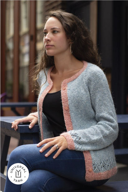 Lace Tipped Cardigan
