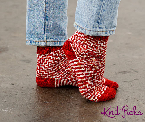 Maze Socks|Socks MK pattern