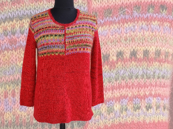 Casual Sweater Machine Knitting Pattern by Knittitude