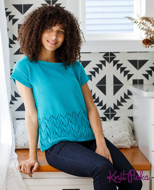 Kelda Tee|Sleeveless MK pattern