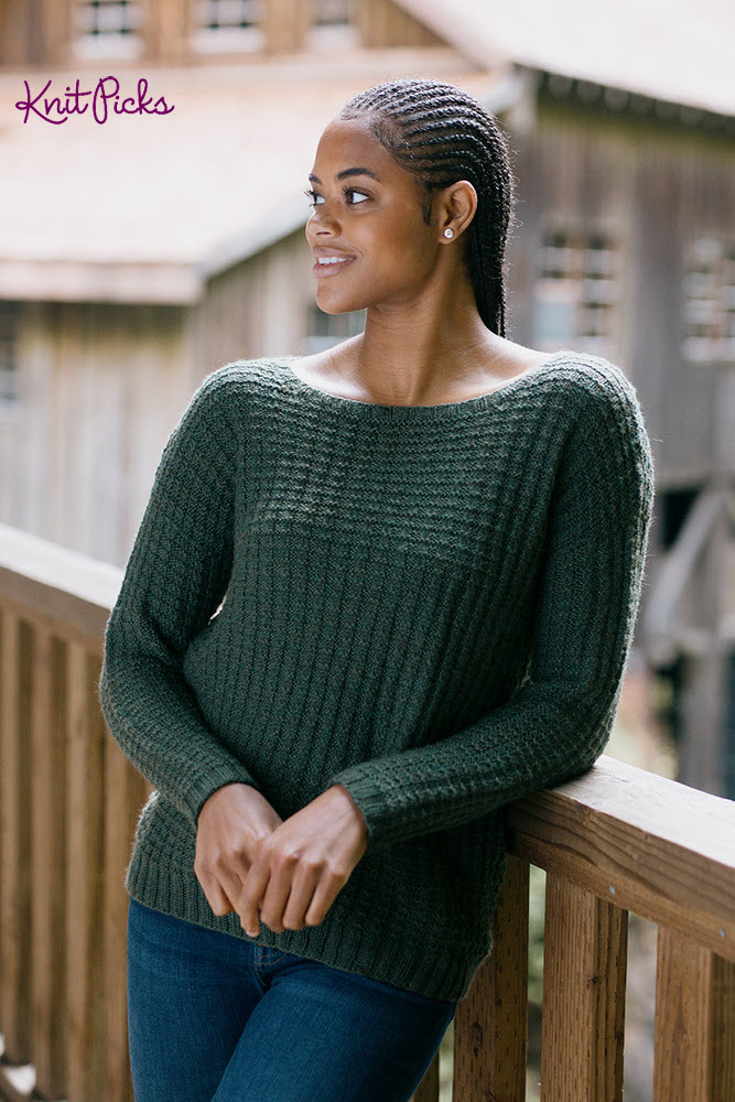 Waffle Stitch Pullover|Pullover MK pattern