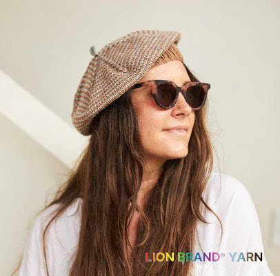 Margot Striped Beret|Hat MK pattern