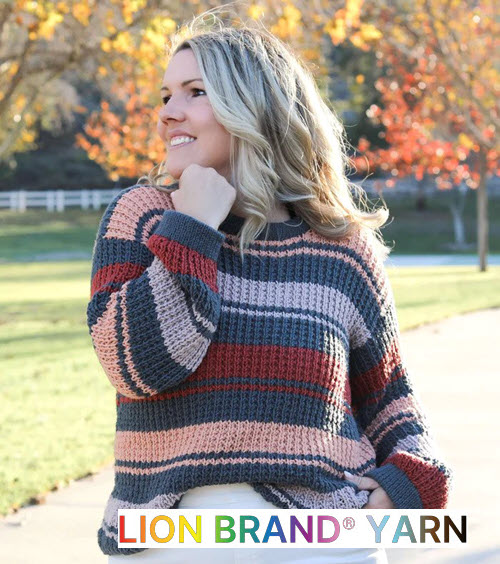 Casual Sweater Machine Knitting Pattern by Knittitude