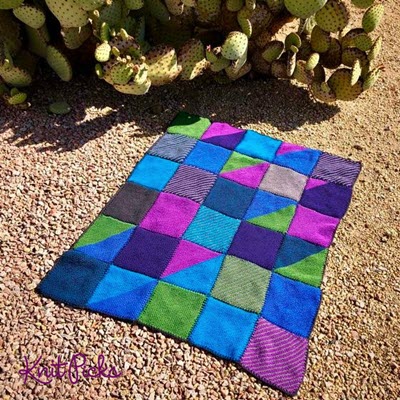 Scrappy Squares Blanket|Blanket MK pattern